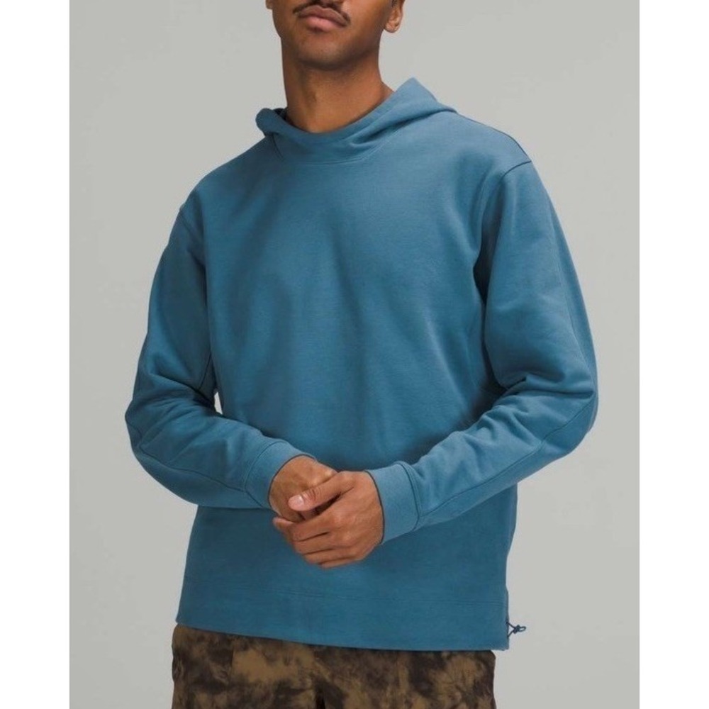 Lululemon French Terry Hoodie Sweatshirt Blue Soft Denim Small